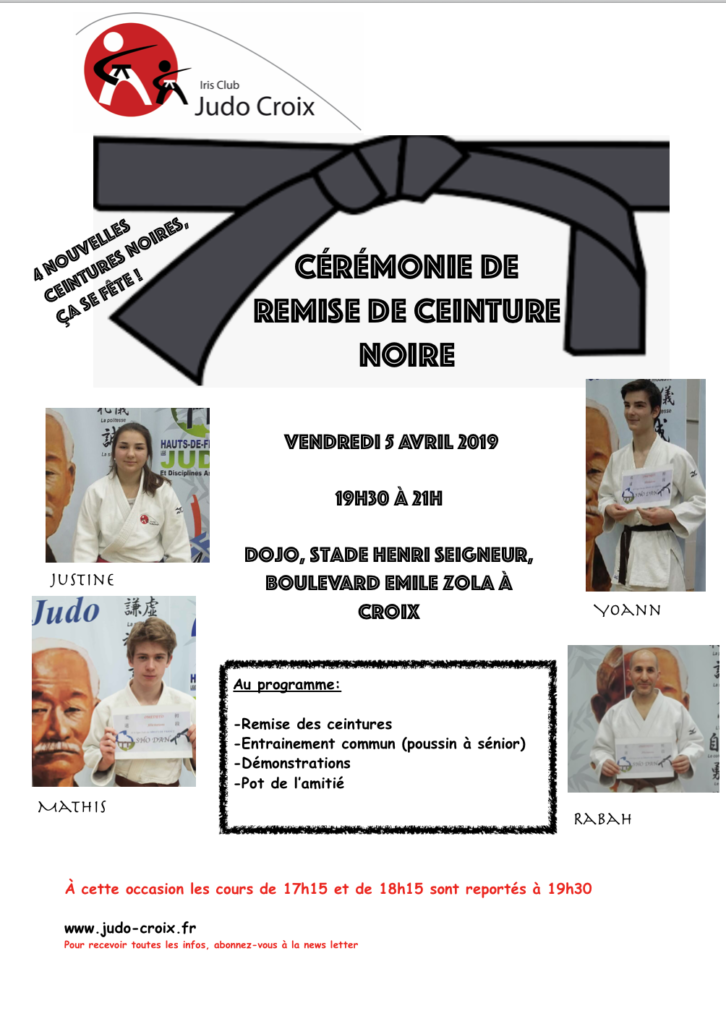Les ceintures noires – Judo Club Maissois