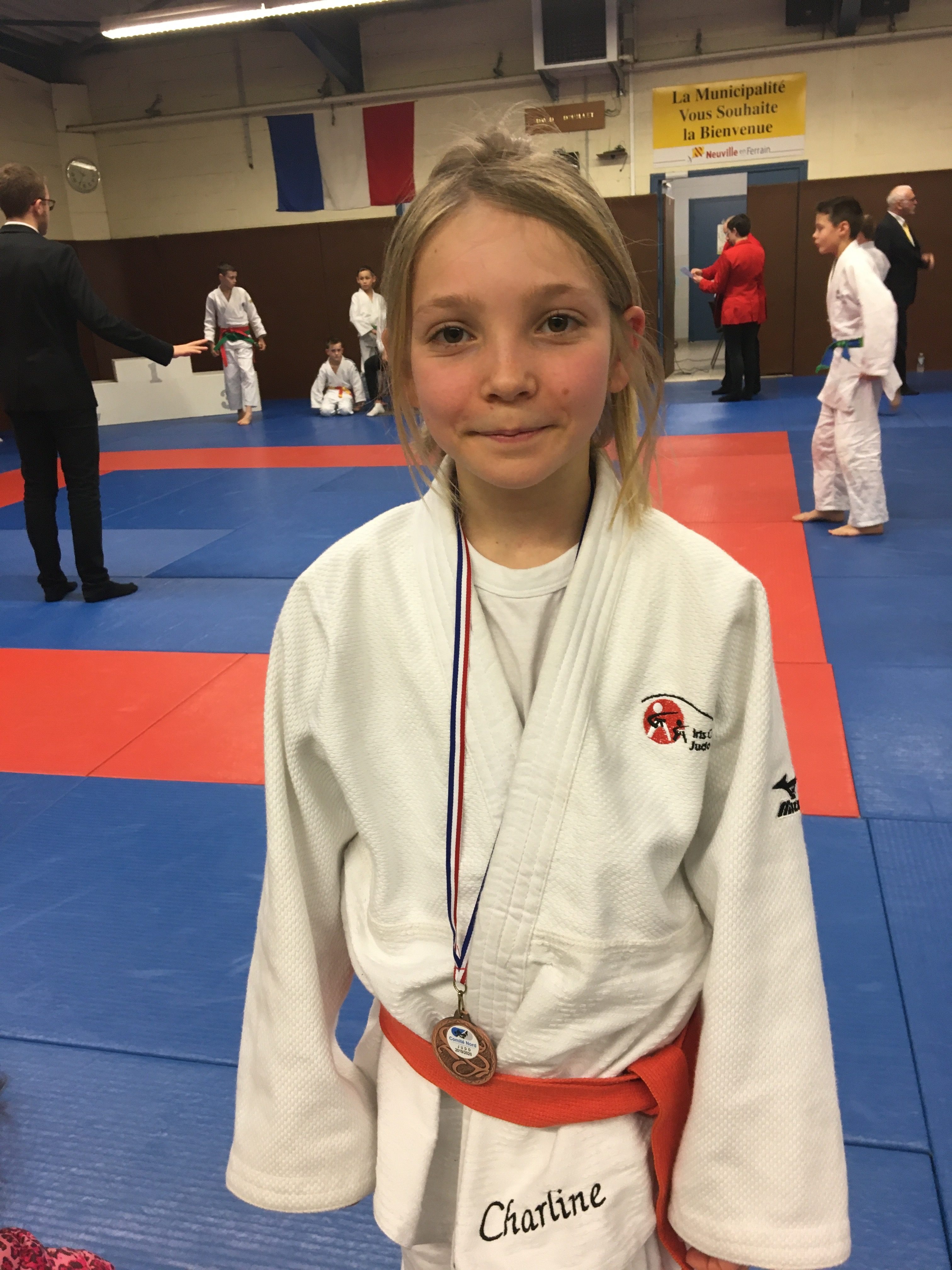 Charline Laurenge 3ème au district benjamine